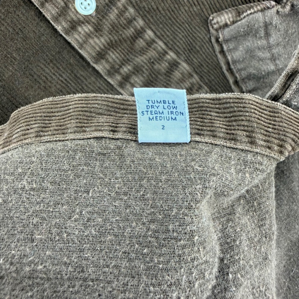 Ralph Lauren Mens Large Blake Corduroy Button Down Shirt Brown Long Sleeve Pony - Picture 9 of 10